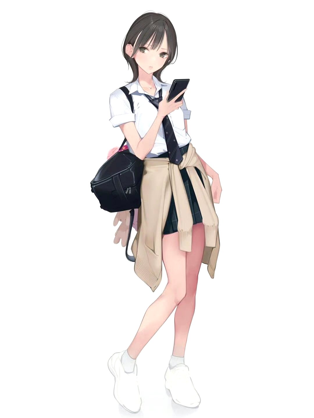 画师amamitsuki动漫人物设计插画 着衣少女的时尚与梦想